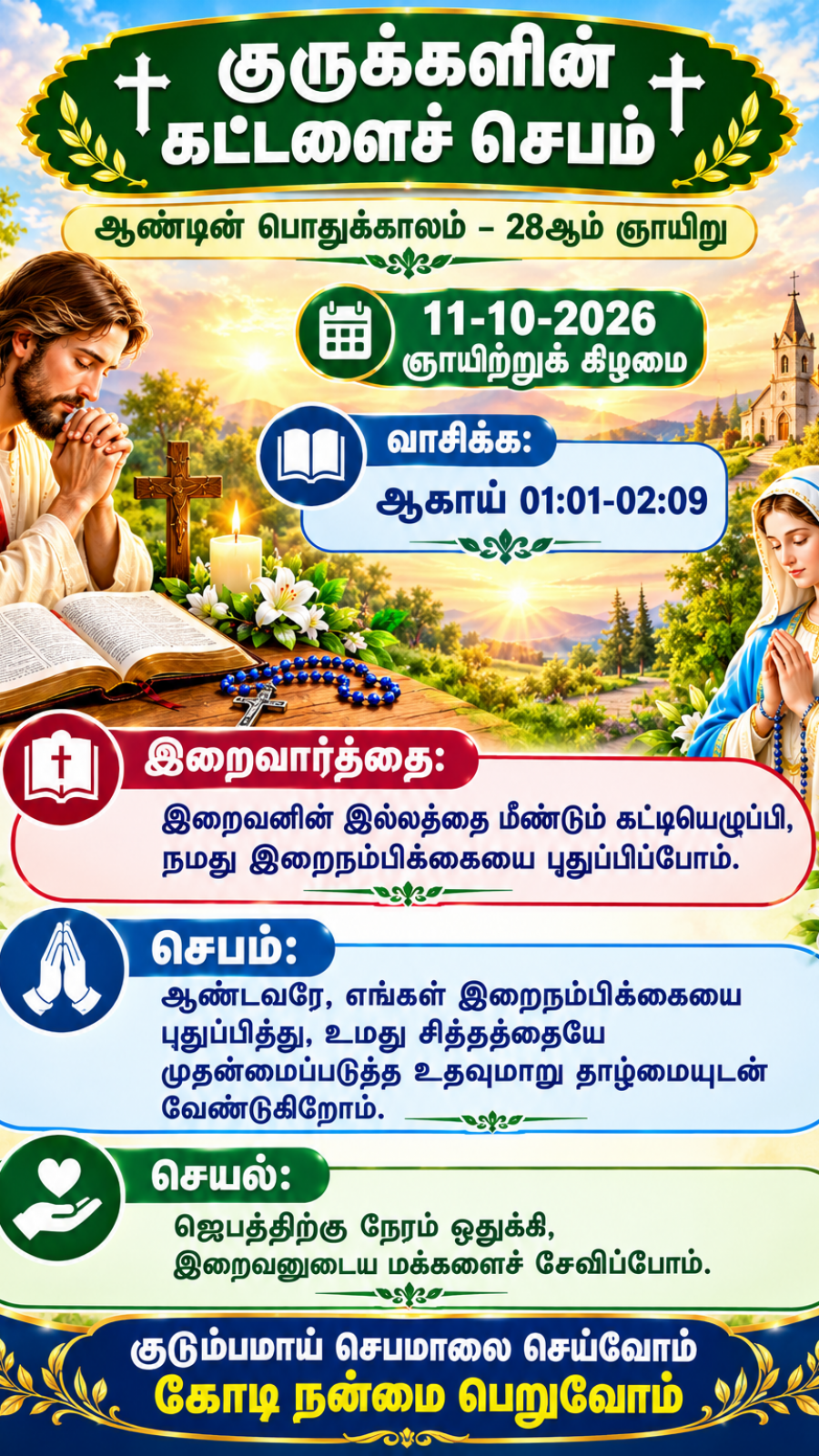 Daily Reflection to Pray, To Read, To Reflect and To Act