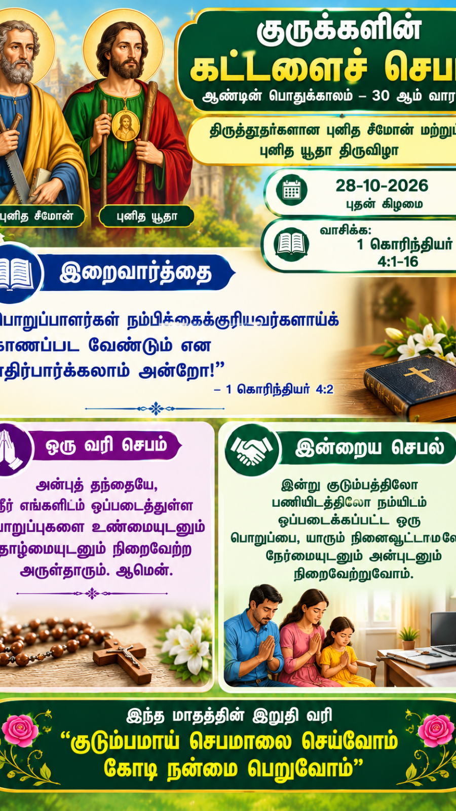 Daily Reflection to Pray, To Read, To Reflect and To Act